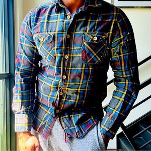 BEN SHERMAN Long Sleeve Button Up Size XL